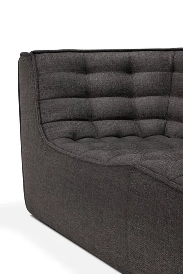 N701 soffa 3-sits - Dark grey, med armstöd - Ethnicraft