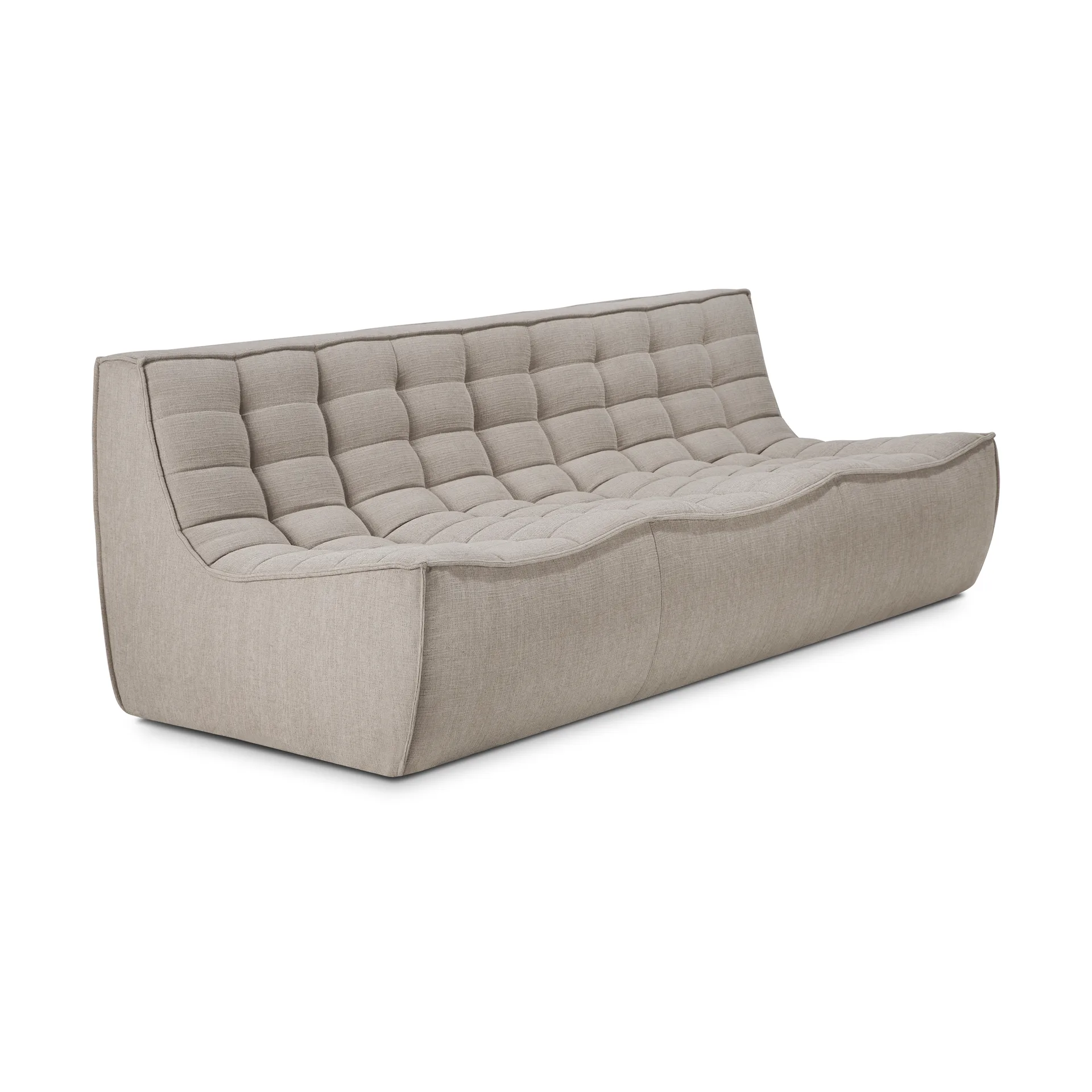 N701 soffa 3-sits, Tyg Ecru beige Ethnicraft