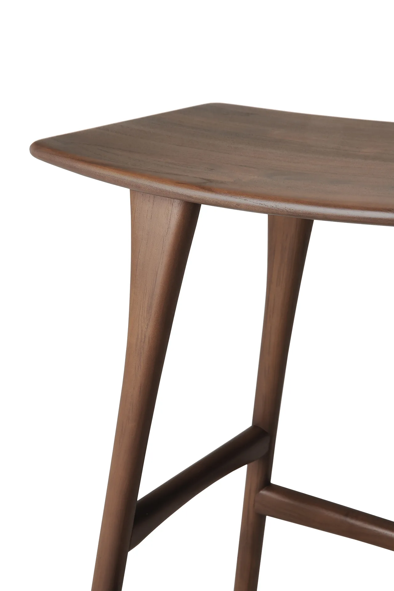 Osso Counter hög pall 67 cm, Lackad teak brown Ethnicraft