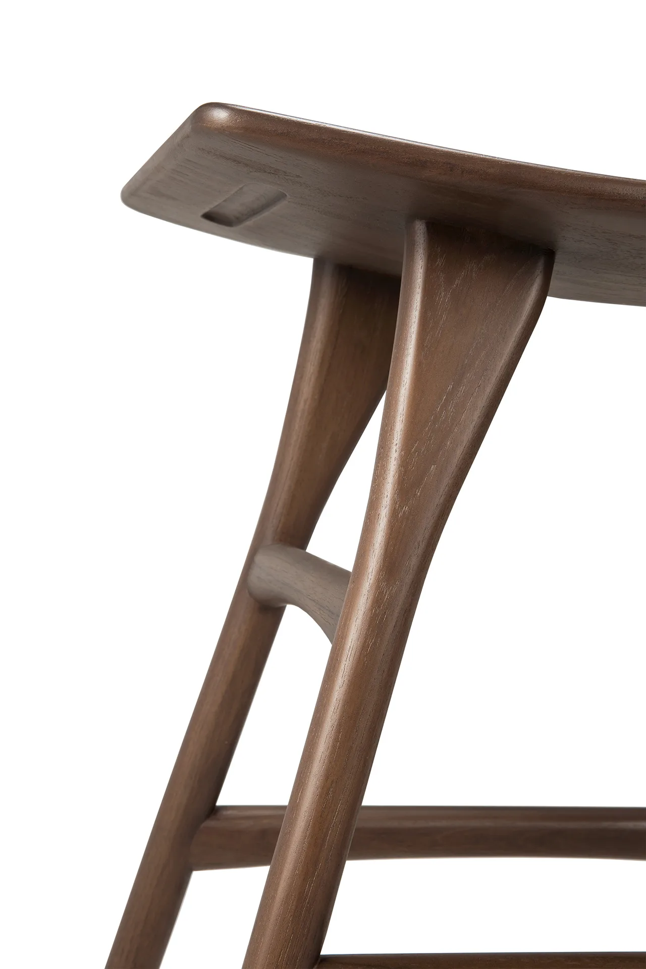Osso pall 48x50 cm, Lackad teak brown Ethnicraft