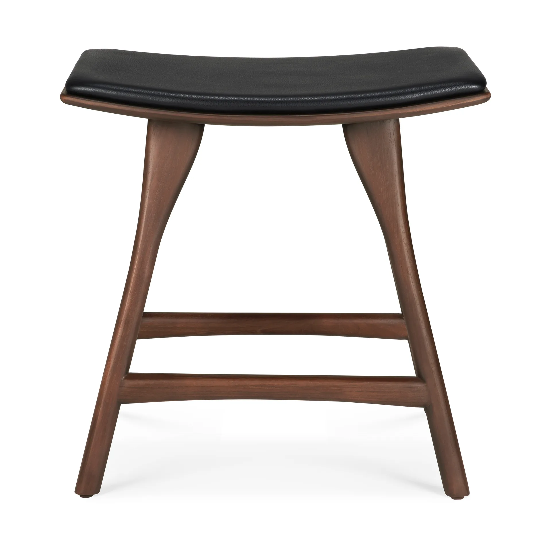 Osso pall, Teak-black leather Ethnicraft