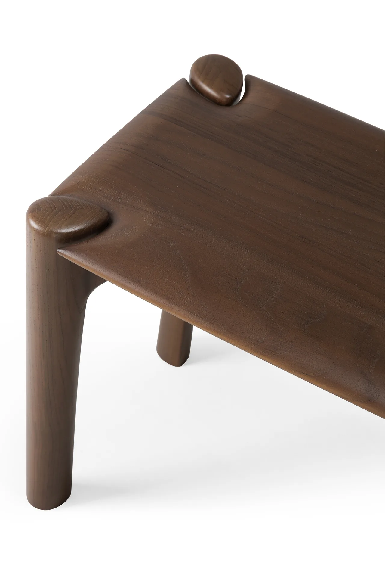 PI bänk 146x35 cm, Lackad teak brown Ethnicraft