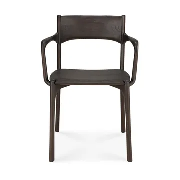 PI karmstol - Dark brown teak - Ethnicraft
