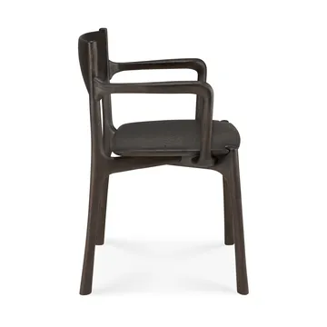 PI karmstol - Dark brown teak - Ethnicraft