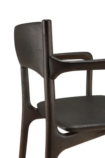 PI karmstol - Dark brown teak - Ethnicraft
