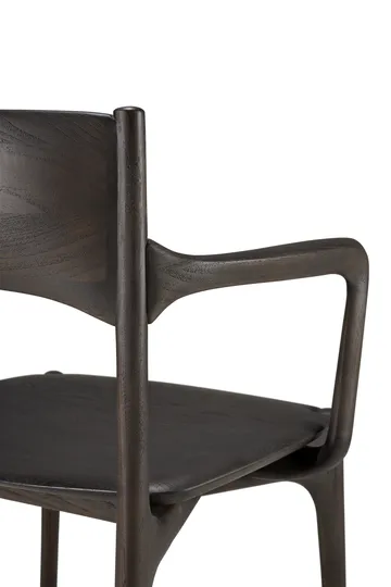 PI karmstol - Dark brown teak - Ethnicraft
