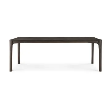 PI matbord - Dark brown teak, 220x95 cm - Ethnicraft