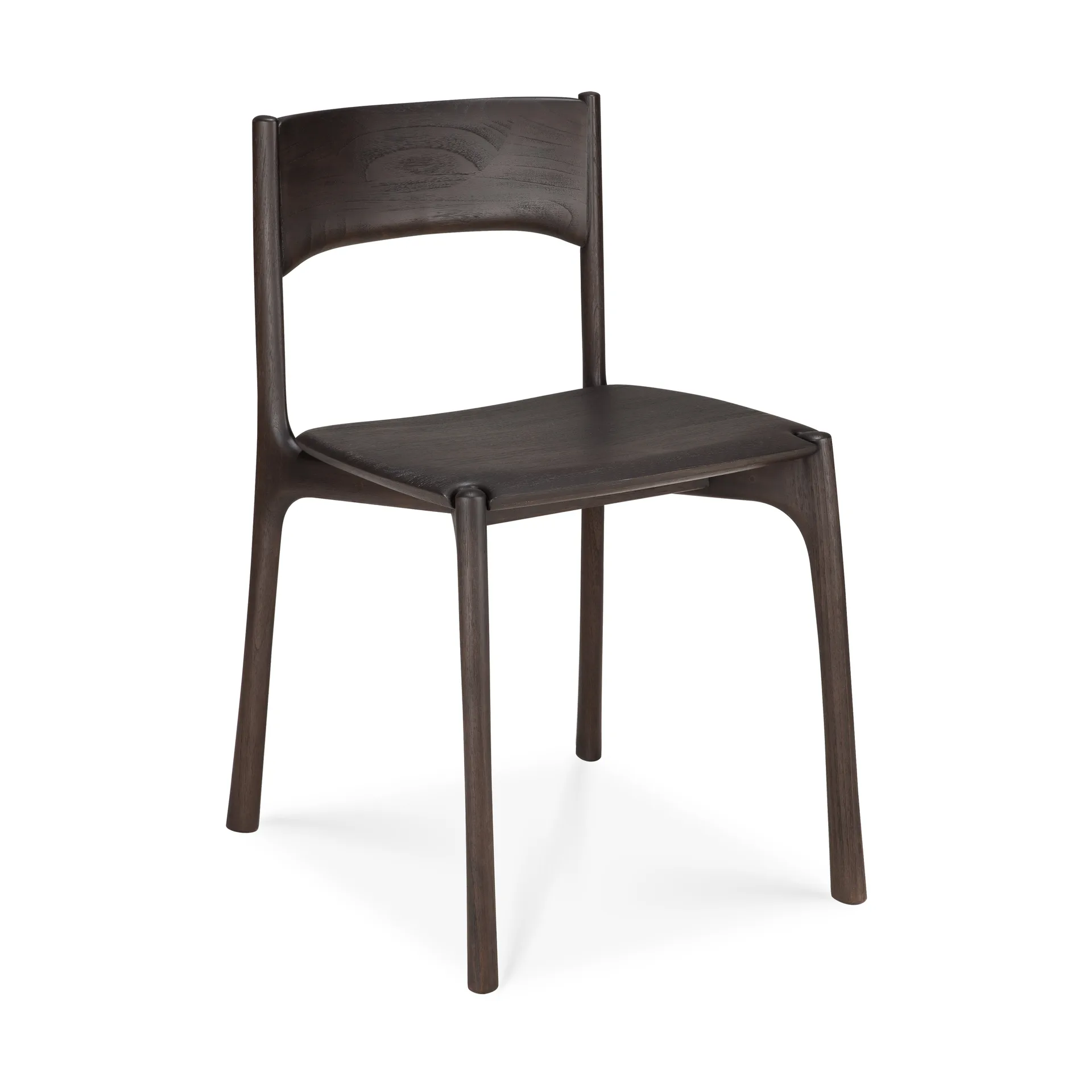 PI stol, Dark brown teak Ethnicraft