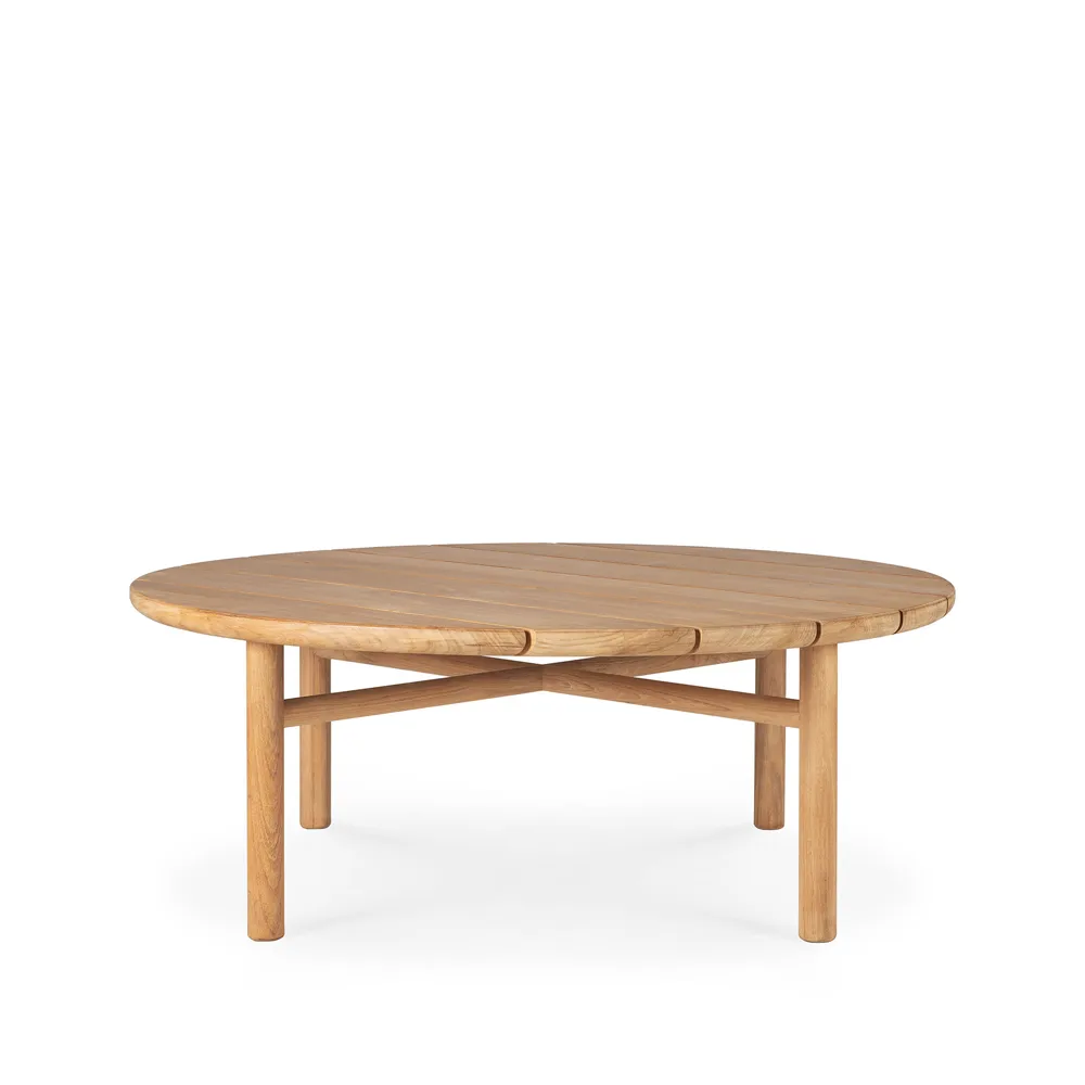 Quatro outdoor soffbord teak, Ø95 cm Ethnicraft