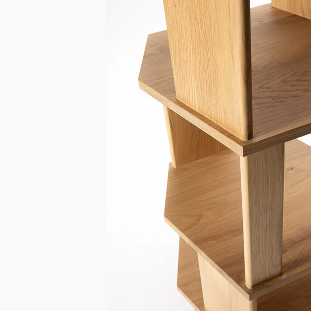 Stairs Column hylla, Oak wax oil 204x45 cm Ethnicraft