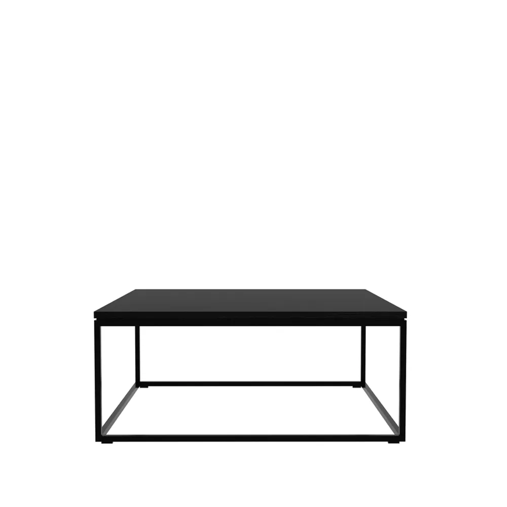 Thin soffbord 70x70 cm, Svart ek-Metall Ethnicraft