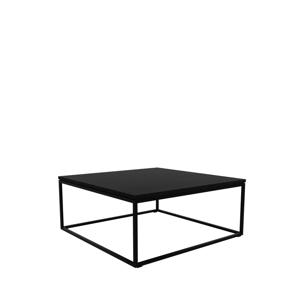 Thin soffbord 70x70 cm, Svart ek-Metall Ethnicraft