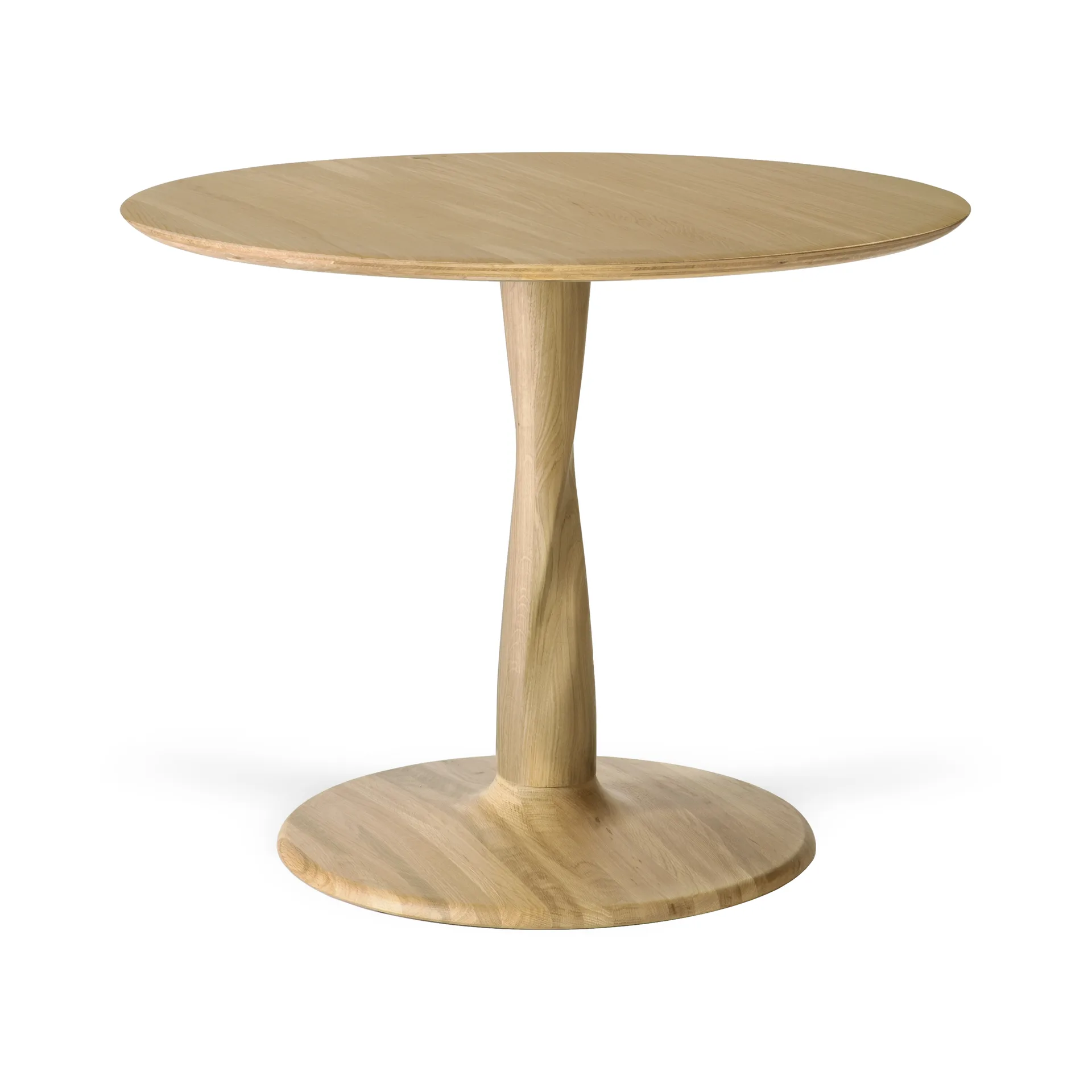 Torsion matbord, Lackerad ek, Ø90x69 cm Ethnicraft