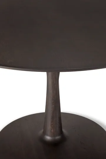 Torsion matbord - Svartlackerad ek, Ø70x69 cm - Ethnicraft