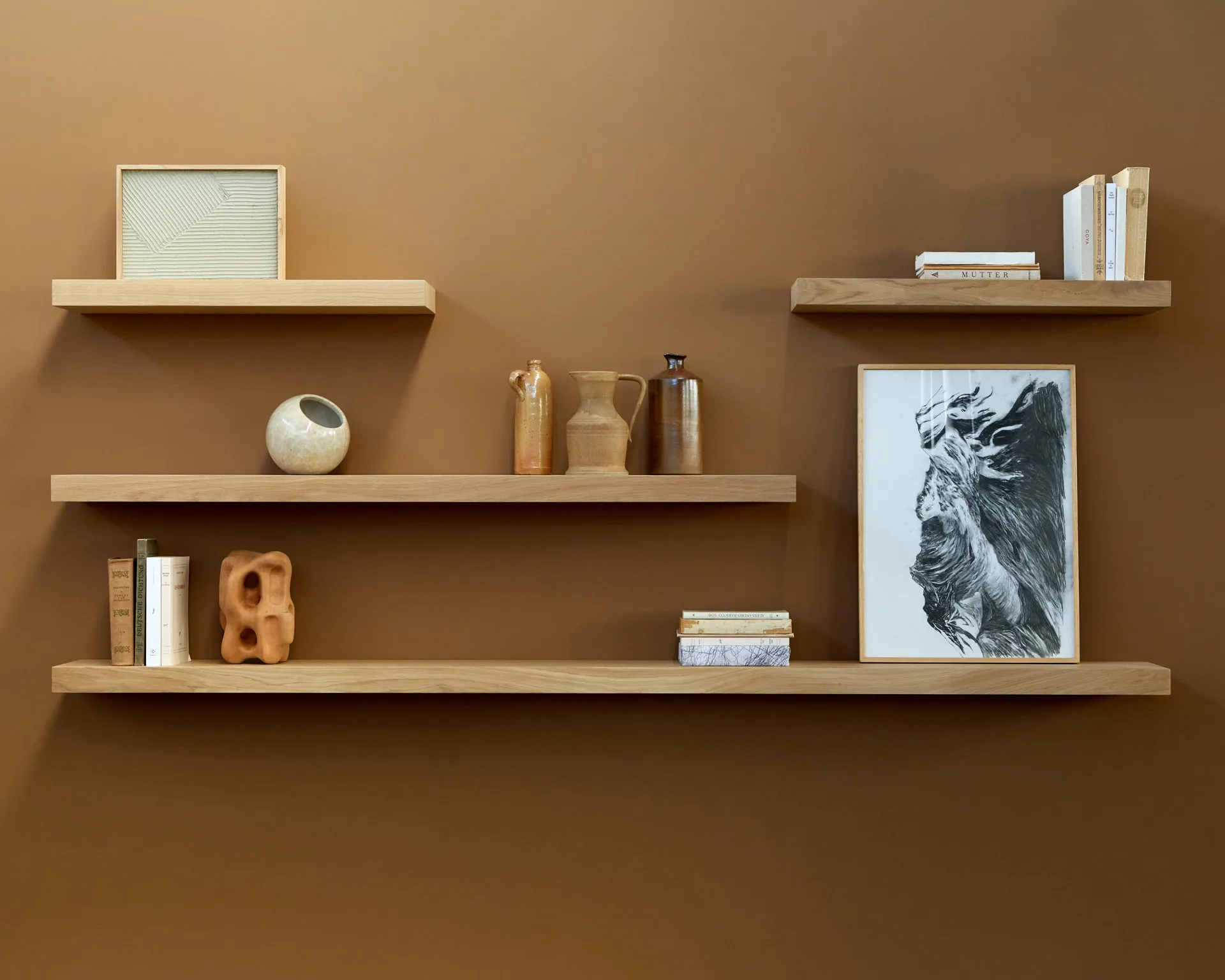 Wall shelf vägghylla, Ek 70 cm Ethnicraft