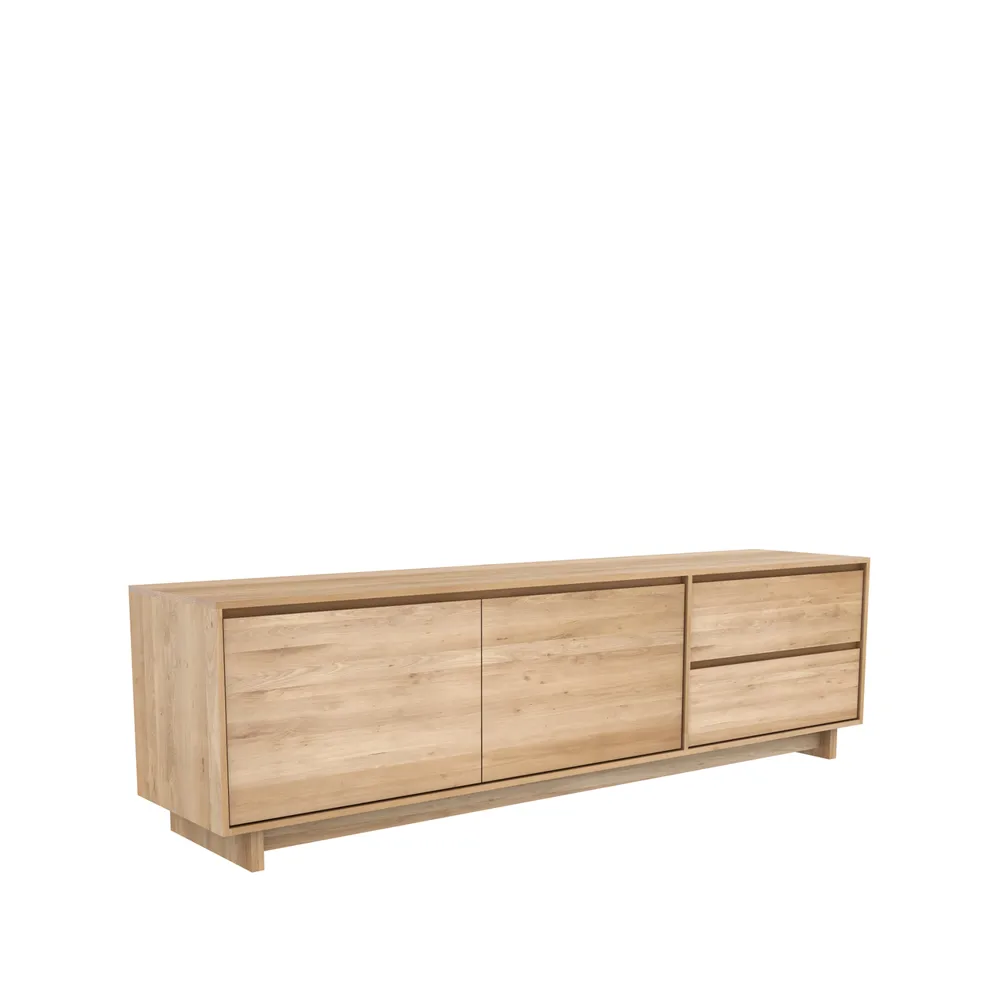 Wave mediabänk 60x210 cm, Hårdvaxoljad ek Ethnicraft