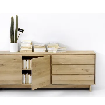 Wave sideboard - Vaxoljad ek 1 dörr 3 lådor - Ethnicraft