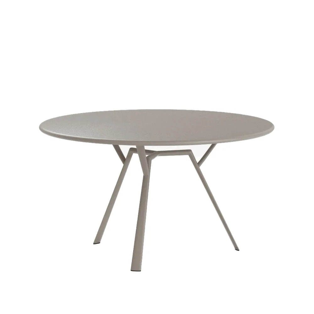 Radice Quadra Runt bord, Pearly gold Fast