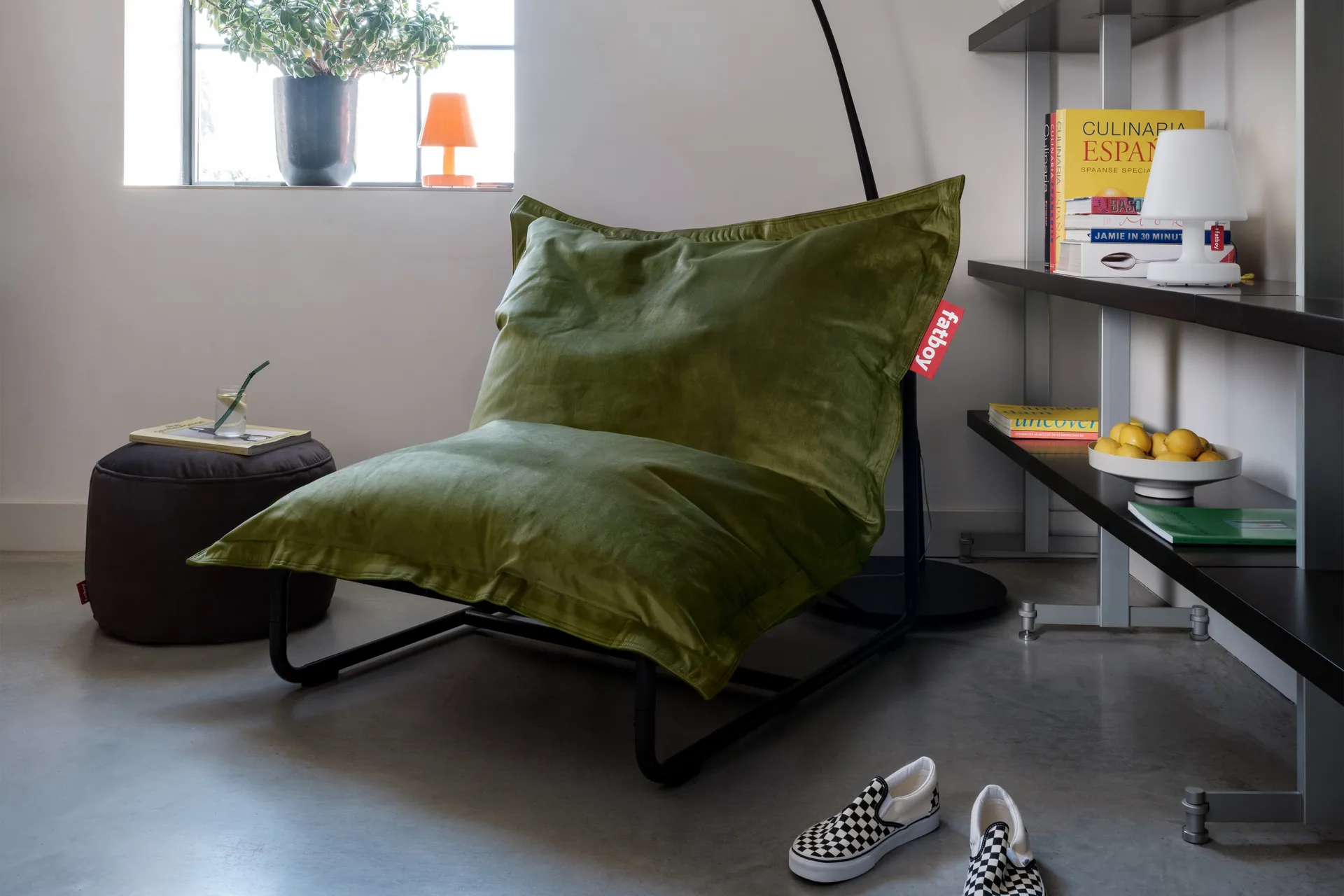 Fatboy Original Slim Velvet sittsäck, Recycled deep green Fatboy