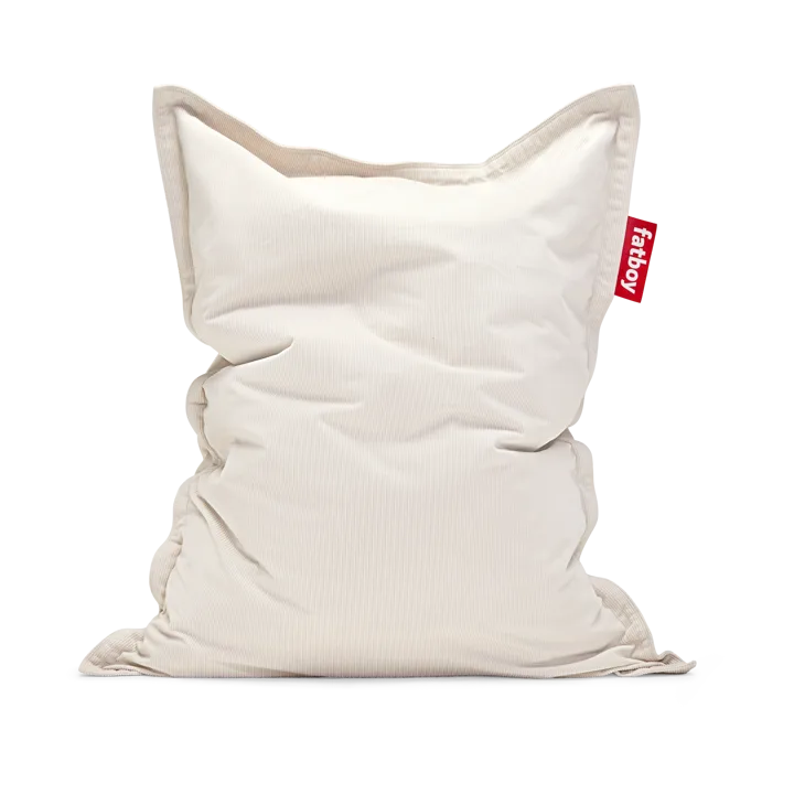 Fatboy recycled original slim cord sittsäck 155x120 cm - Cream - Fatboy
