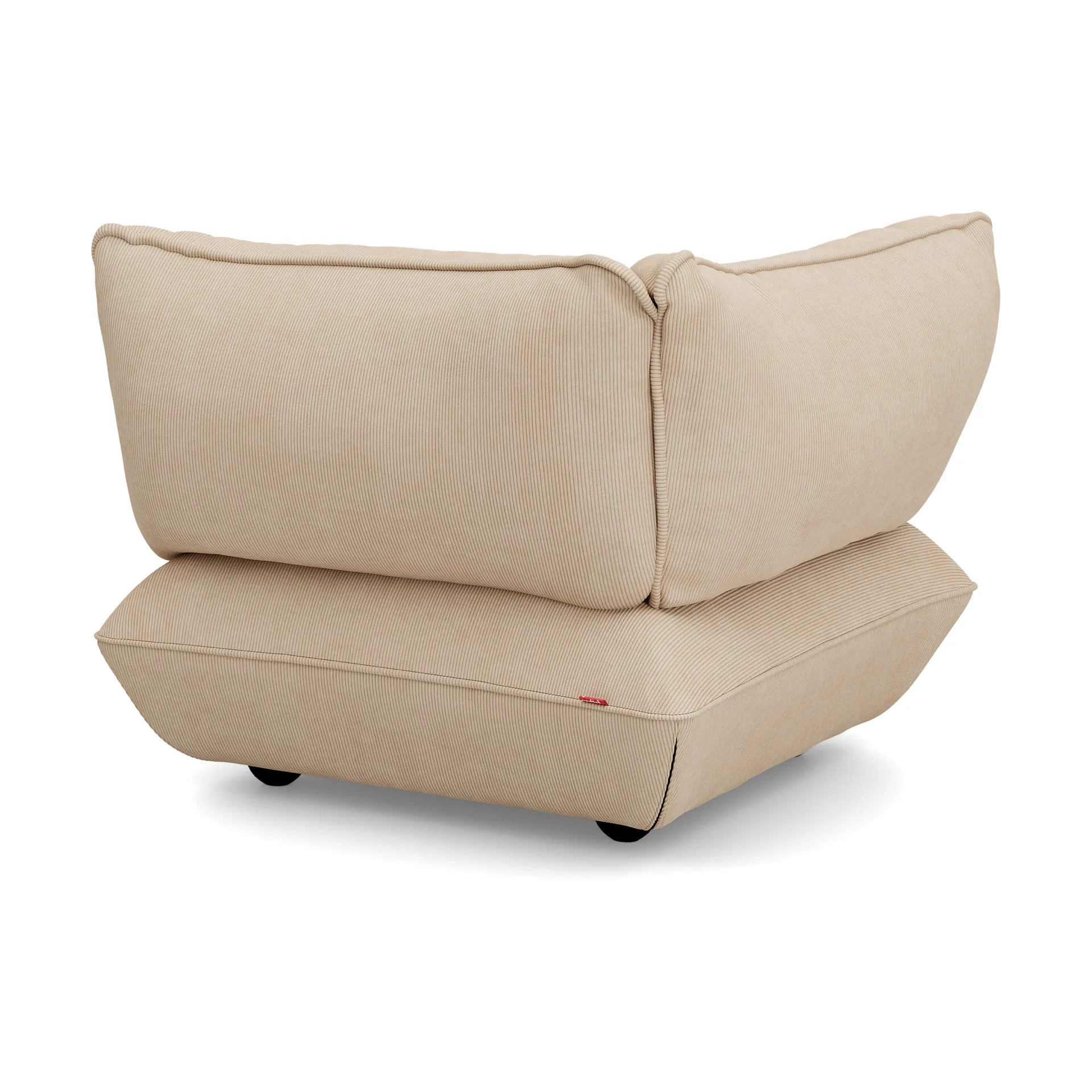 Fatboy Sumo hörnmodul, Cord recycled beige, vänstermodul, 108x108x90 cm Fatboy