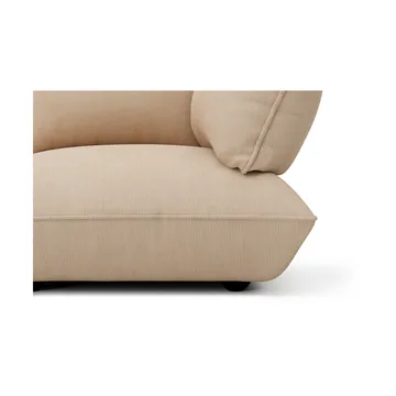 Fatboy Sumo hörnmodul - Cord recycled beige, vänstermodul, 108x108x90 cm - Fatboy