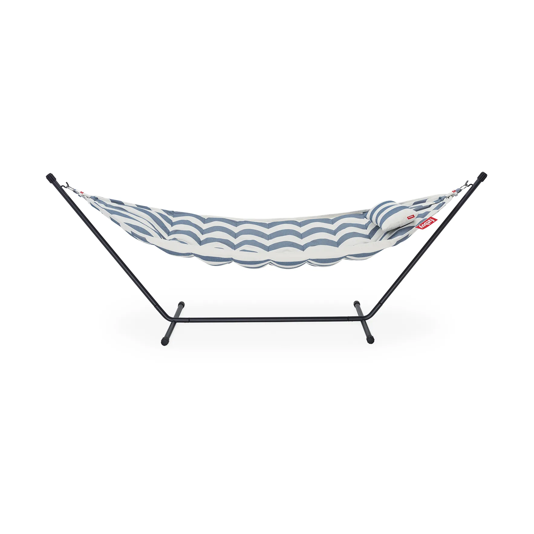 Headdemock Superb hängmatta, Ocean blue-stripe-inkl ställning Fatboy