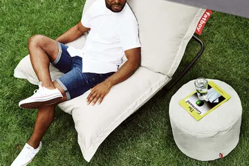 Point outdoor sittpuff - Mist, large, 70x70x40 cm - Fatboy