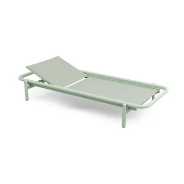 Sunbun dagbädd - Mist green-stripe orange, 212x97x39 cm - Fatboy