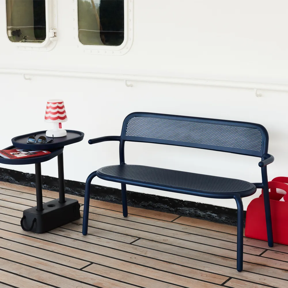 Toni Bankski soffa 124x54x77,5 cm, Anthracite Fatboy