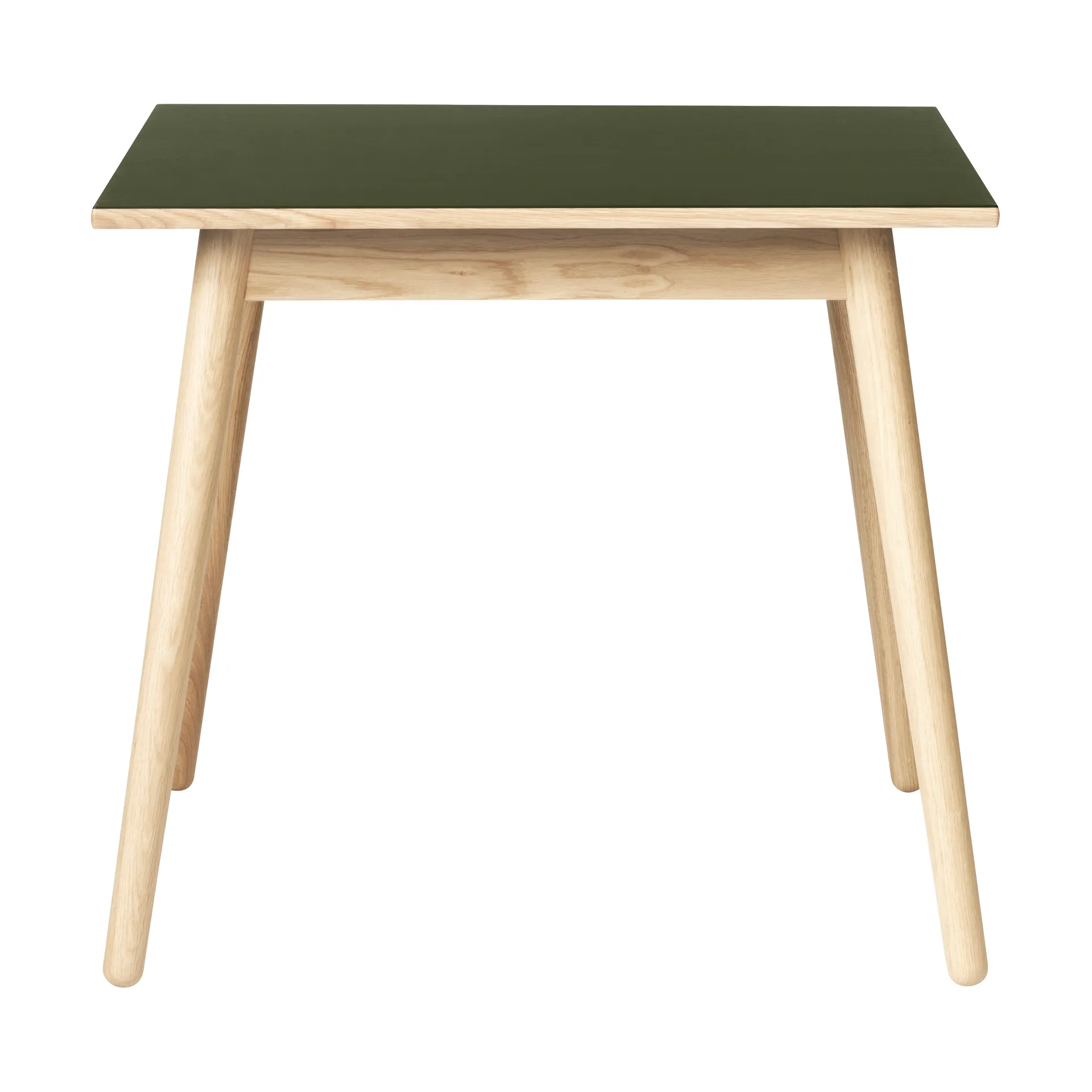 C35A matbord 82x82 cm, Olive linoleum-oak nature waterbased laquer FDB Møbler