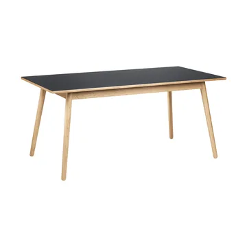 C35B matbord 82x160 cm - Black linoleum-oak nature waterbased laquer - FDB Møbler