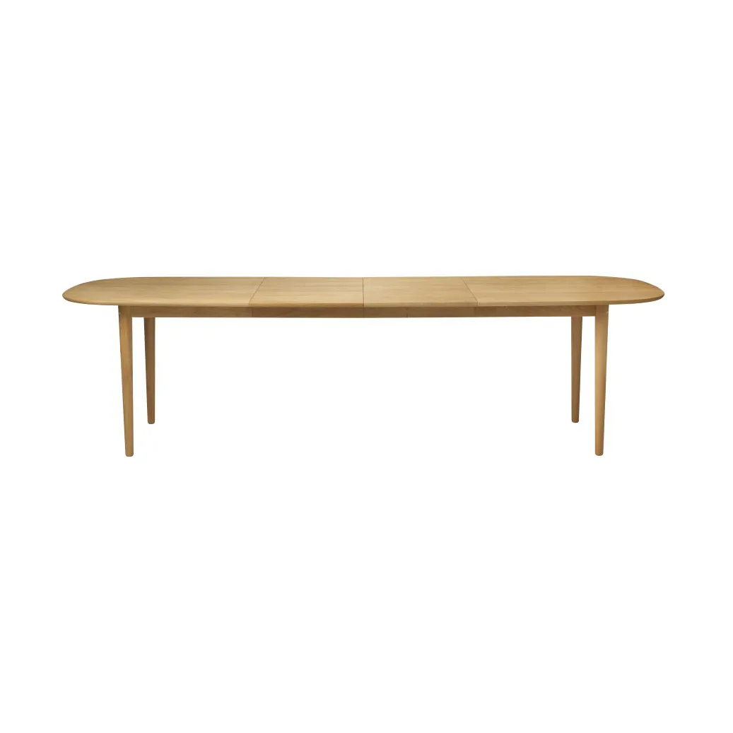 C63E2TIL matbord 2 iläggsskivor, Oak nature oiled FDB Møbler