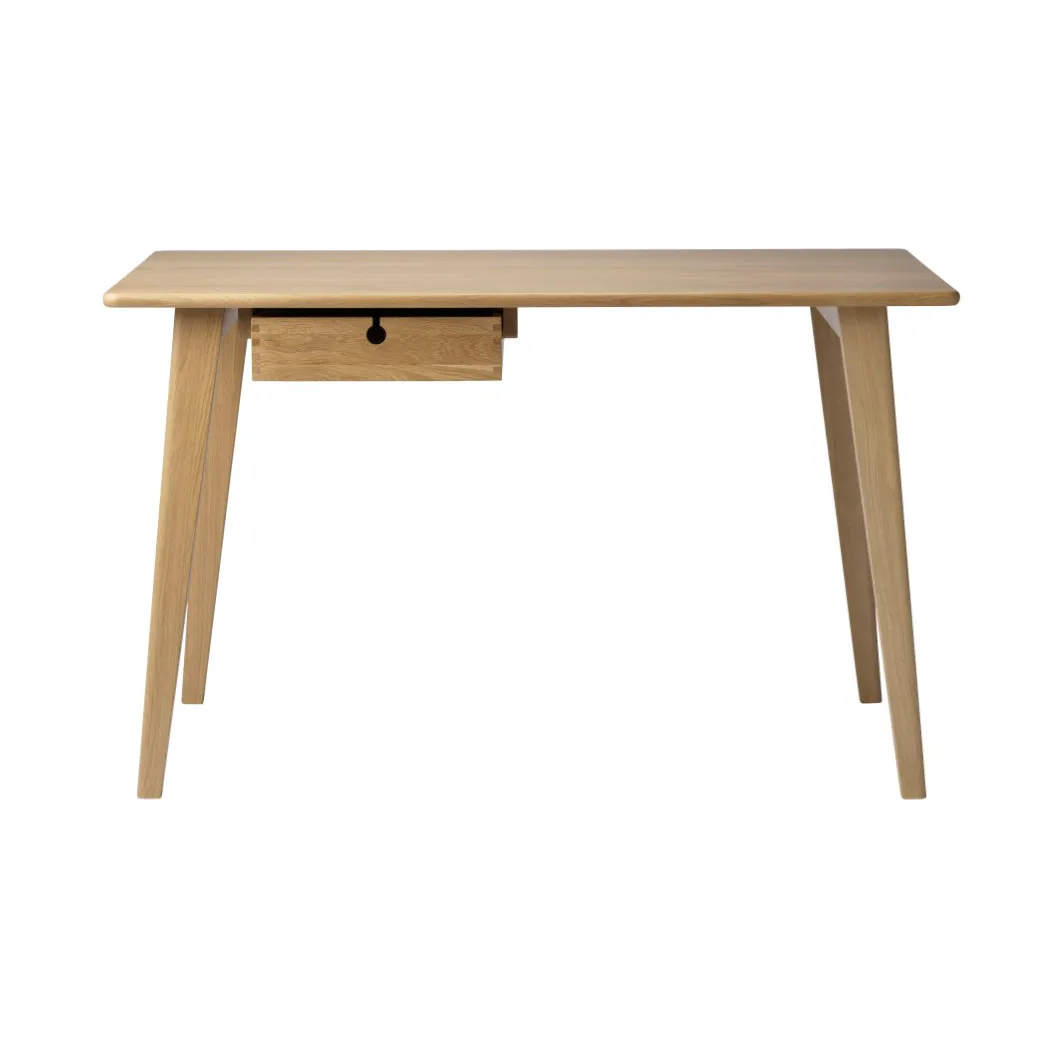 C67 Butler skrivbord, Oak nature lacquered, 60x120 cm FDB Møbler
