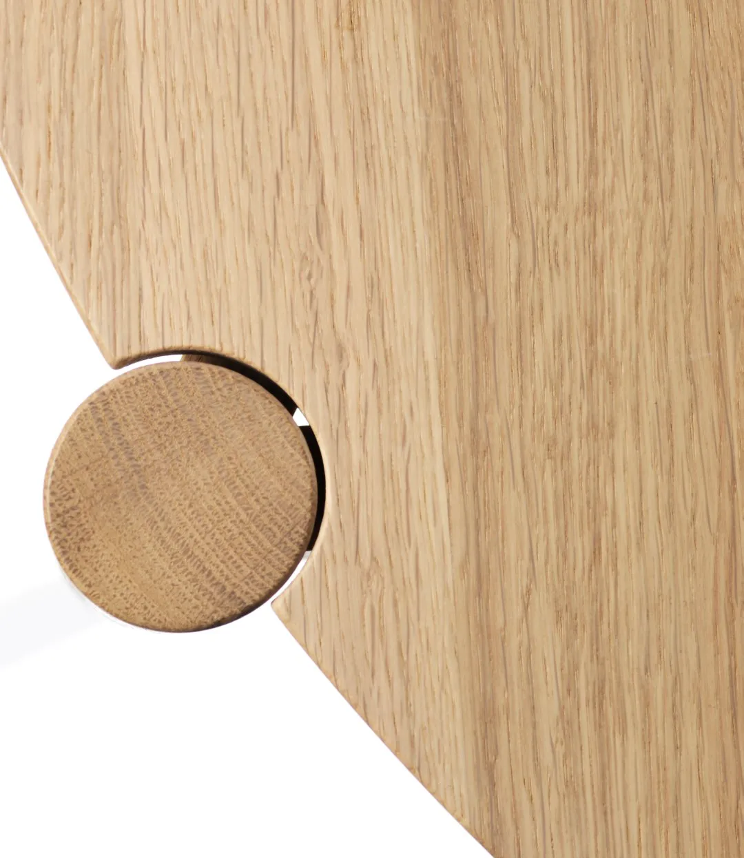 D102 Søs soffbord Ø55 cm, Oak nature lacquered FDB Møbler