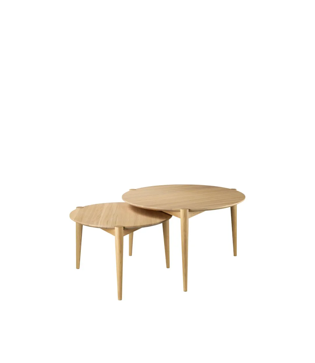 D102 Søs soffbord Ø70 cm, Oak nature lacquered FDB Møbler