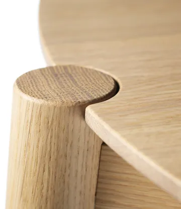 D102 Søs soffbord Ø70 cm - Oak nature lacquered - FDB Møbler