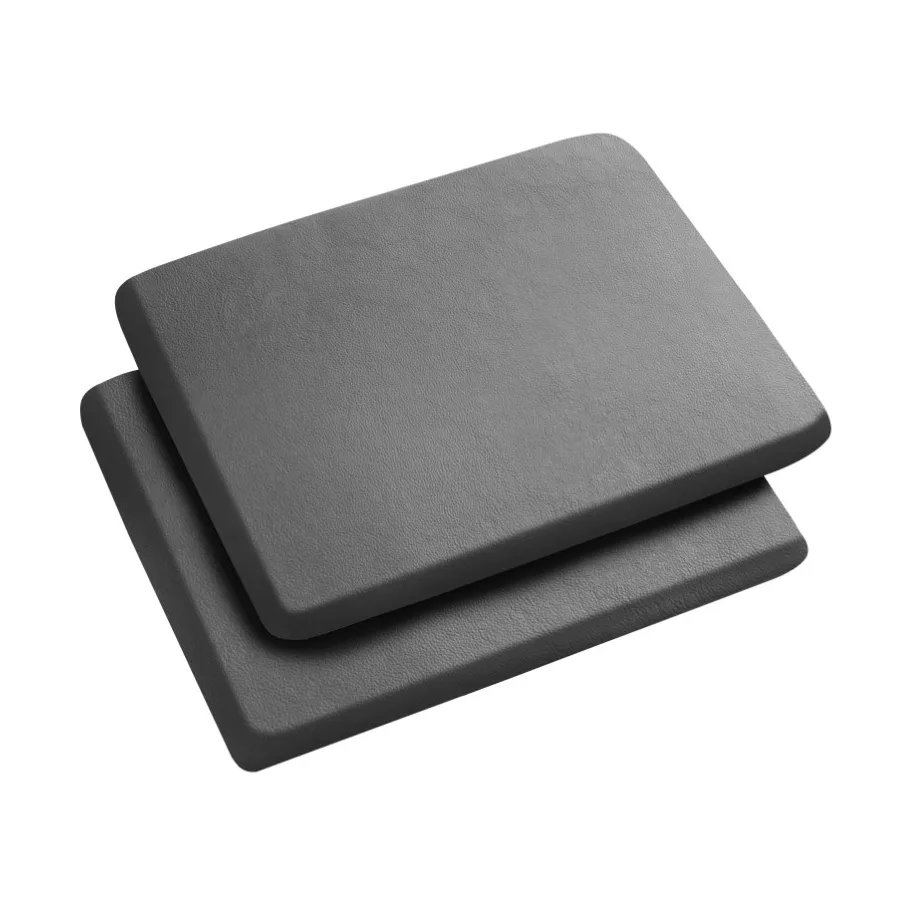 J146 sittdyna, Black leather FDB Møbler
