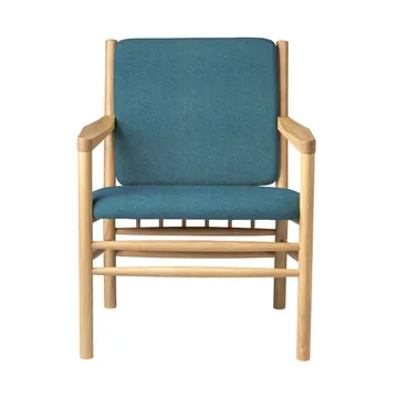 J147 fåtölj - Oak lacquered-green - FDB Møbler