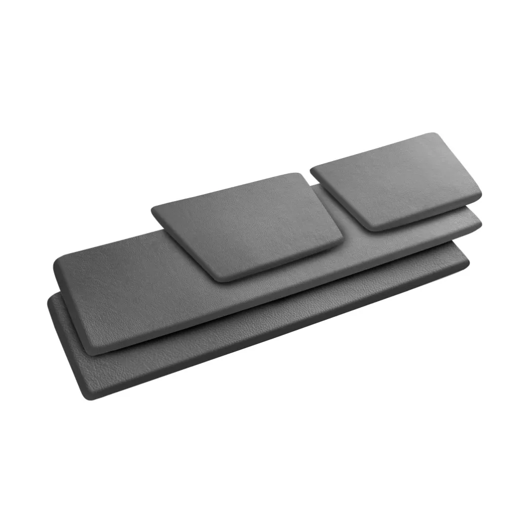 J149 sittdyna, Black leather FDB Møbler