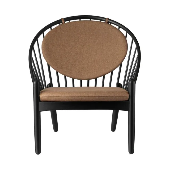 J166 Jørna stol - Black painted oak-brown - FDB Møbler