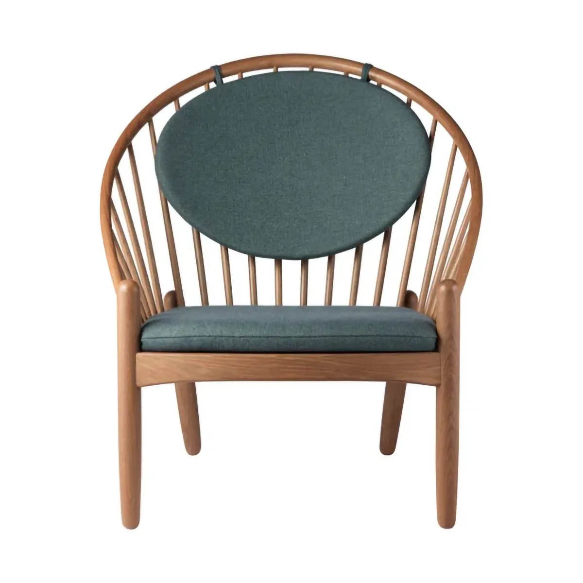 J166 Jørna stol, Smoked oak-green FDB Møbler