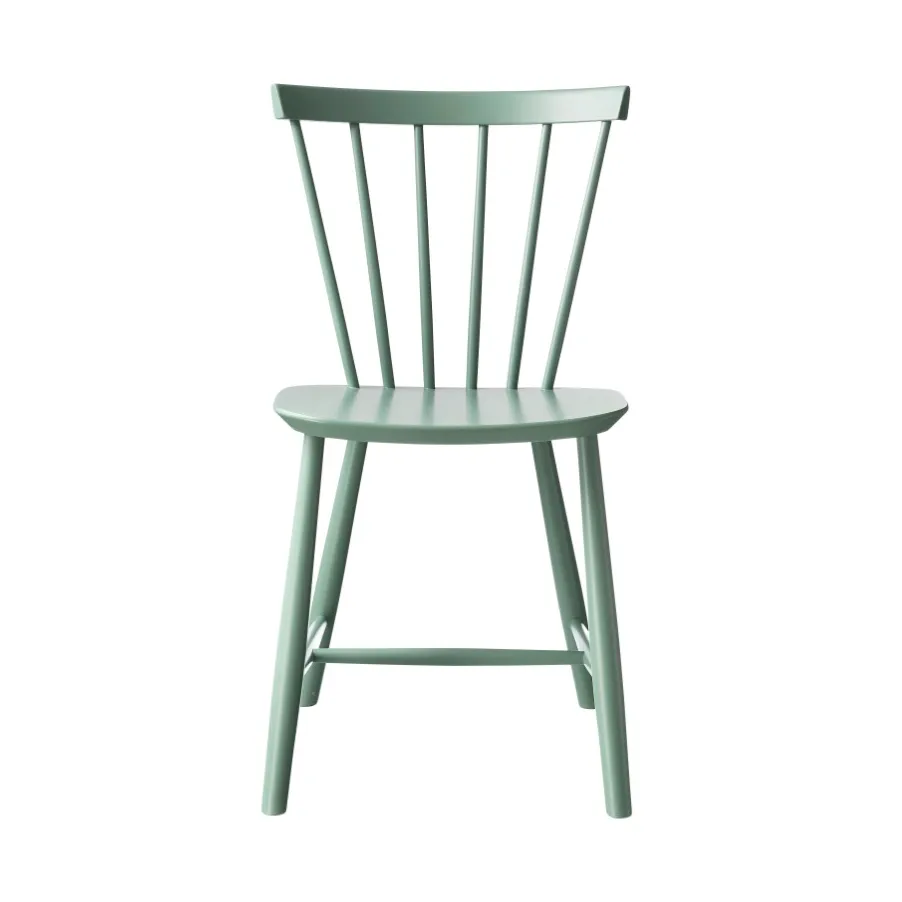 J46 stol, Beech dusty green painted FDB Møbler