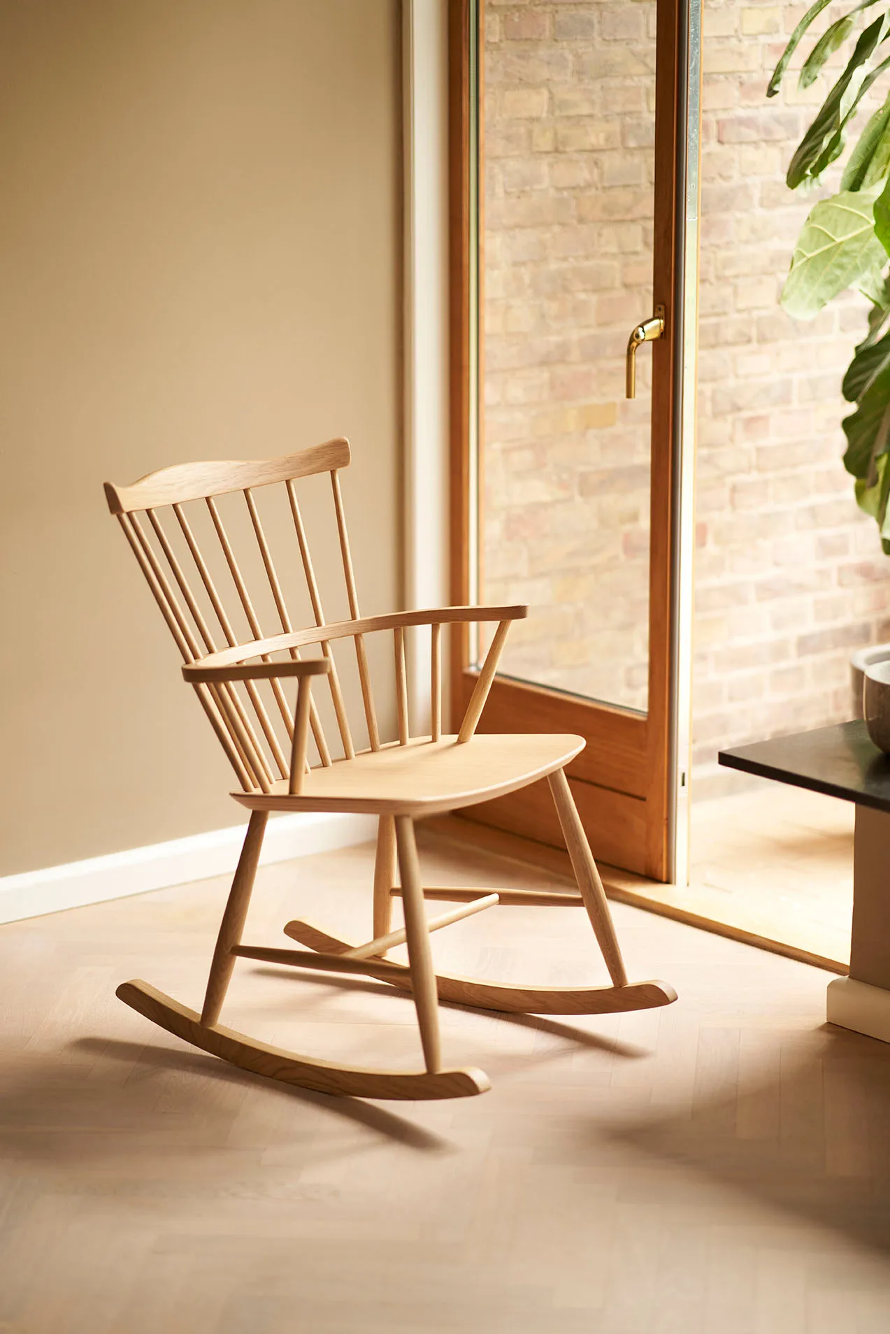 J52G gungstol, Oak nature oil FDB Møbler
