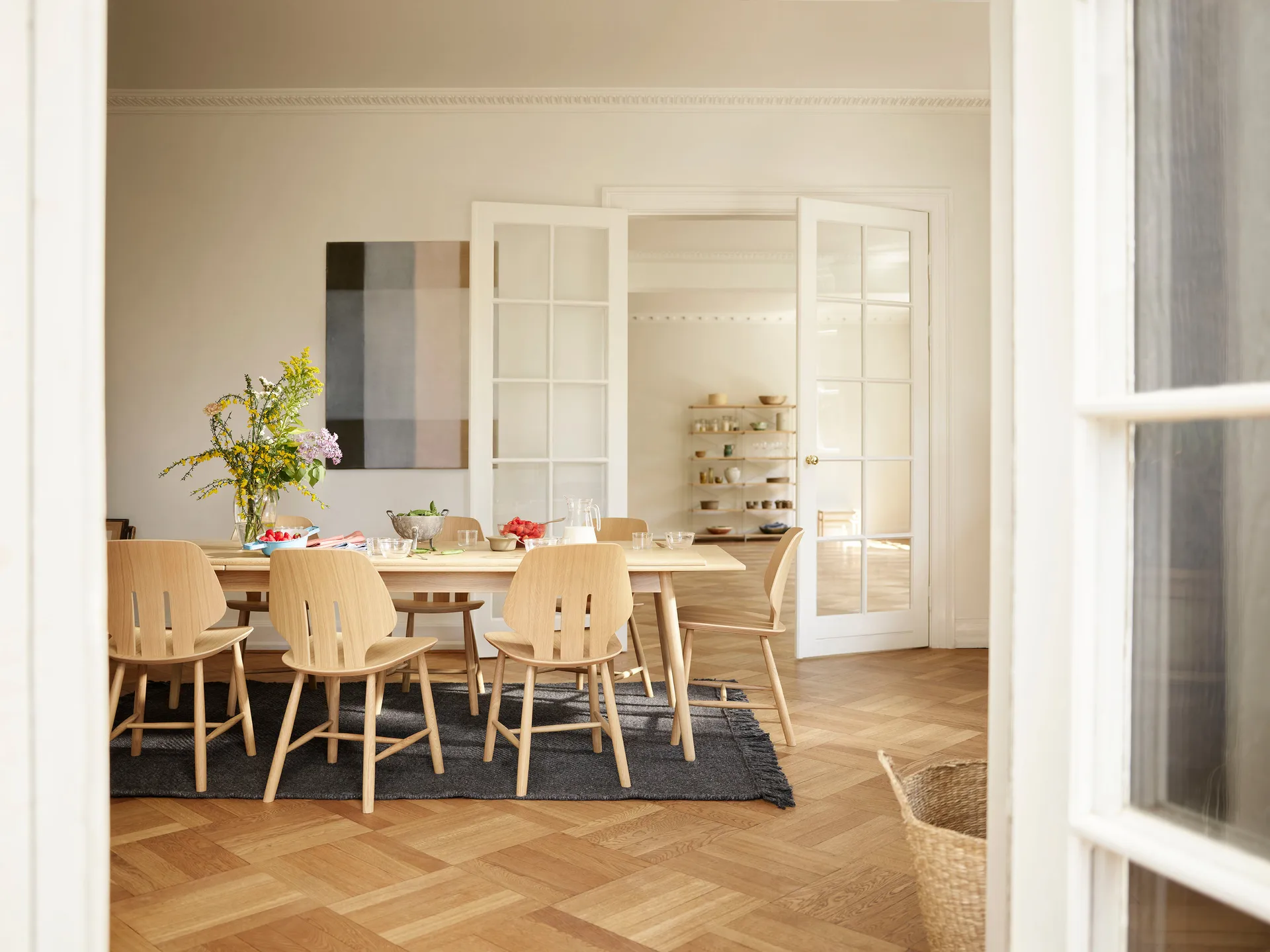 J67 stol, Oak Nature Lacquered waterbased FDB Møbler