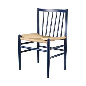 J80 stol - Steel blue beech-paper cord - FDB Møbler