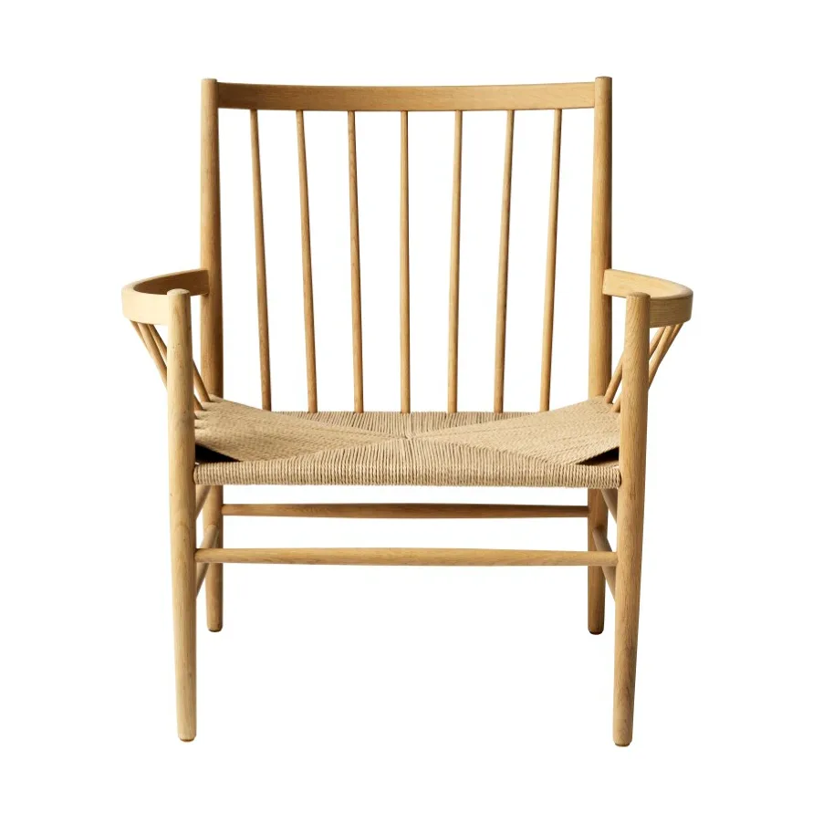 J82 fåtölj, Oak nature lacquered FDB Møbler