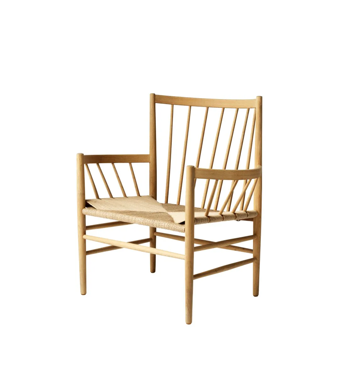 J82 fåtölj, Oak nature lacquered FDB Møbler