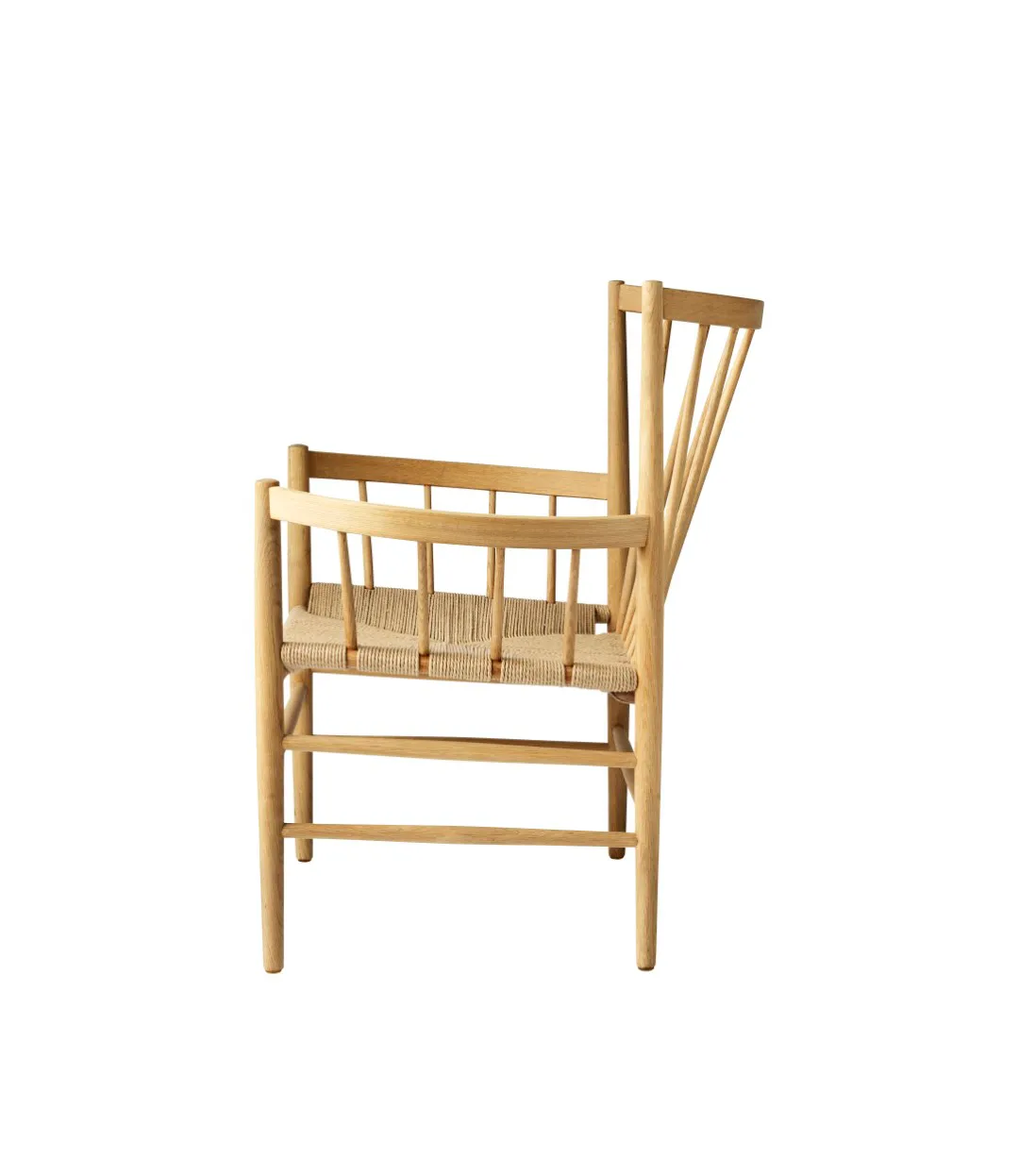 J82 fåtölj, Oak nature lacquered FDB Møbler