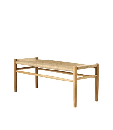 J83B 37x100 cm bänk - Oak nature lacquered-nature - FDB Møbler